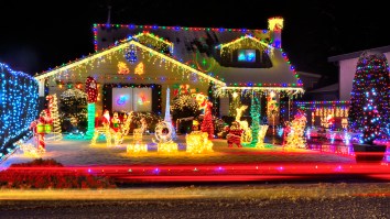Jeffrey Epstein Conspiracy Theory Memes Are Now Christmas Light Displays, Ugly Christmas Sweaters And Ornaments