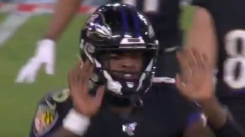 Lamar Jackson Tells Punt Team To Stay Off The Field On 4th And 1 In Their Own Territory, Throws 36 Yard Pass For First Down