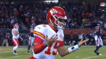 Patrick Mahomes Trolls The Bears For Drafting Mitch Trubisky Ahead Of Him After Scoring TD