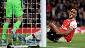 Pierre-Emerick Aubameyang Embodies The Spirit Of Arsenal, Takes A Literal Dump In The Middle Of The Game