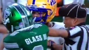 Ref Absurdly Flops After Eastern Michigan QB Mike Glass Throws Two Punches During Scuffle In Quick Lane Bowl