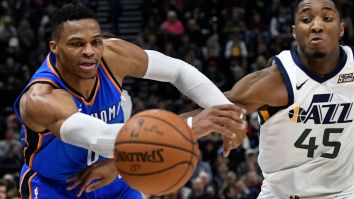 The Jazz Fan Who Was Banned For Life For Heckling Russell Westbrook Is Suing Him And The Team For $100 Million