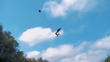This Extreme Rope Swing x Zipline Catapult Could Change Summers At The Lake Forever