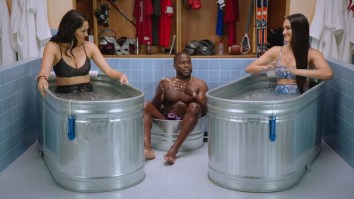 The Bella Twins, Nikki And Brie, Took Over Kevin Hart’s Ice Tub, Made Him Sit In A Bucket On ‘Cold As Balls’