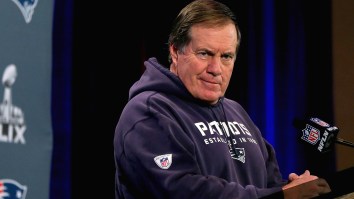 This Supercut Of Bill Belichick Beating Up Microphones When He Walks To The Podium Is Mesmerizing