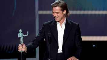 Brad Pitt Clowns On His Failed Marriages, Tinder, And Tarantino’s Foot Obsession Is Epic SAG Awards Speech