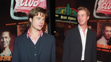 Brad Pitt Says He And Ed Norton Were So High At The ‘Fight Club’ Premiere They Were The ‘Only Ones’ Laughing