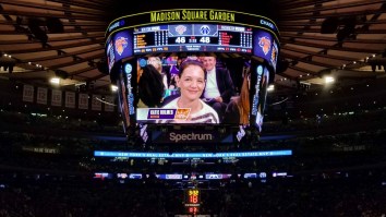 The Most Disturbing Kiss Cam Moment In History Occurred At The Knicks Game, Viewer Discretion Is Advised