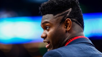 Zion Williamson Dozes Off On The Pelicans Bench During Finals Minutes Of A Close Game Against The Pistons