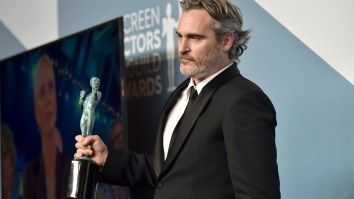 Joaquin Phoenix Celebrated His SAG Award Win In The Most Depressing Way Possible