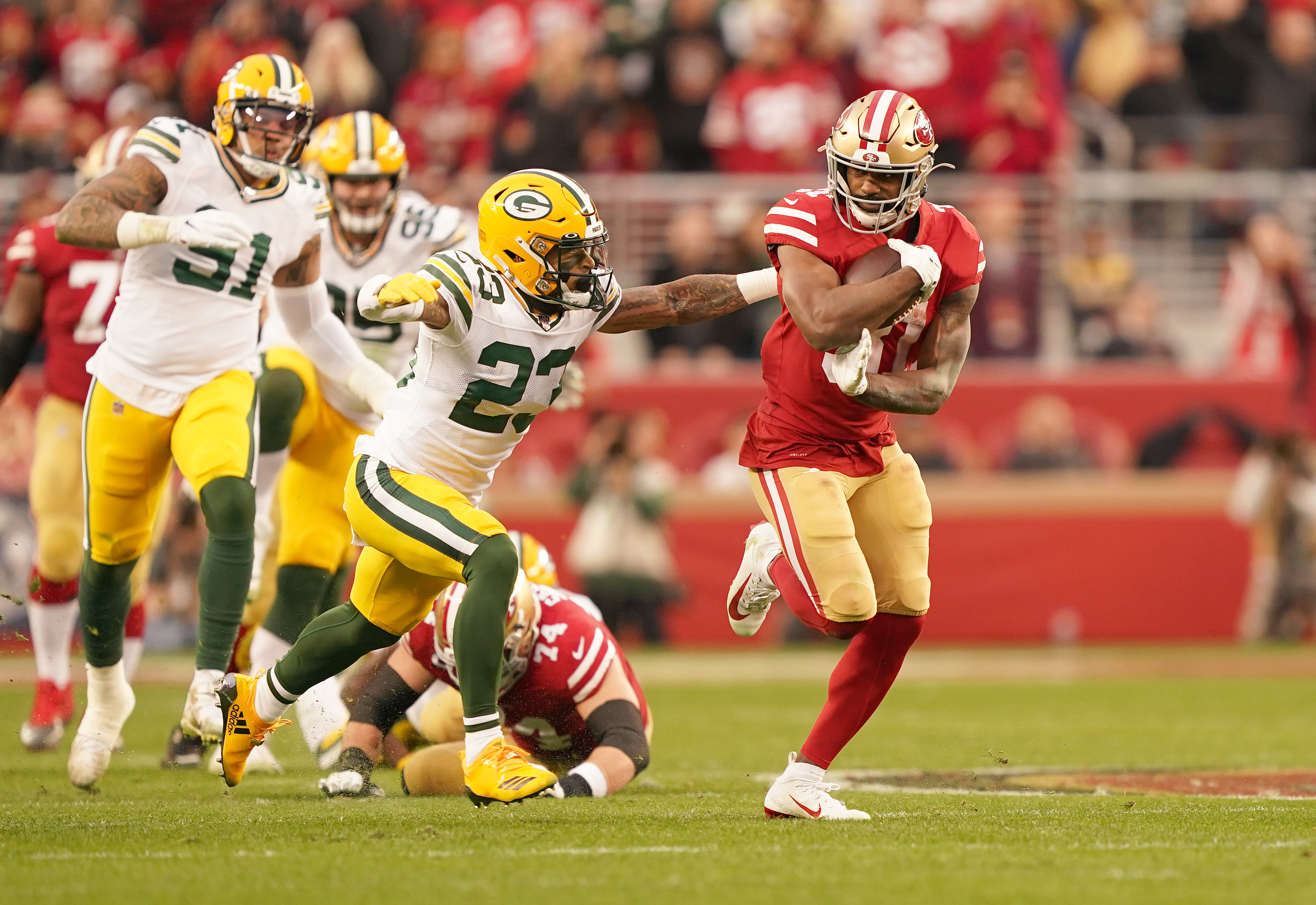 49ers and Raheem Mostert surf past the Packers and are HEADED TO