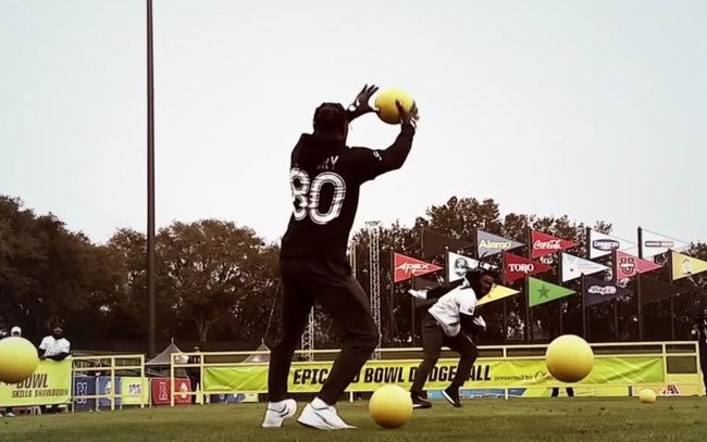 Jarvis Landry Dodgeball Highlights NFL Pro Bowl
