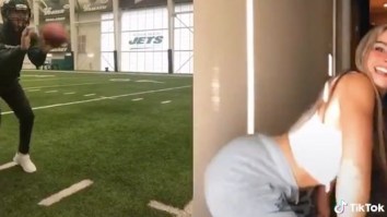 Professional NFL Franchise Posts Bizarre Video Of Young Woman Shooting A Football Out Of Her Butt