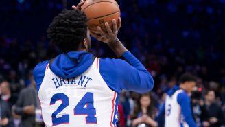 Joel Embiid Yelled ‘Kobe!’ During A Fadeaway To Score His 24th Point While Wearing No. 24 To Honor The Fallen NBA Legend