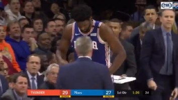 Joel Embiid Suffers Gruesome Finger Injury During Game Vs Thunder And OMG It Looks Nasty AF
