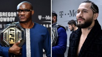 Kamaru Usman And Jorge Masvidal Get Heated, Yell Obscenities At Each Other, And Nearly Fight During Super Bowl Miami Media Event