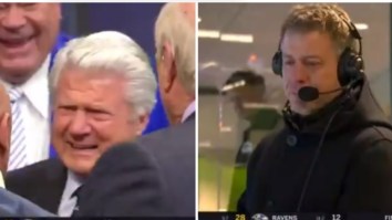 Troy Aikman Tears Up Watching An Emotional Jimmy Johnson Getting Surprised With Hall Of Fame Induction