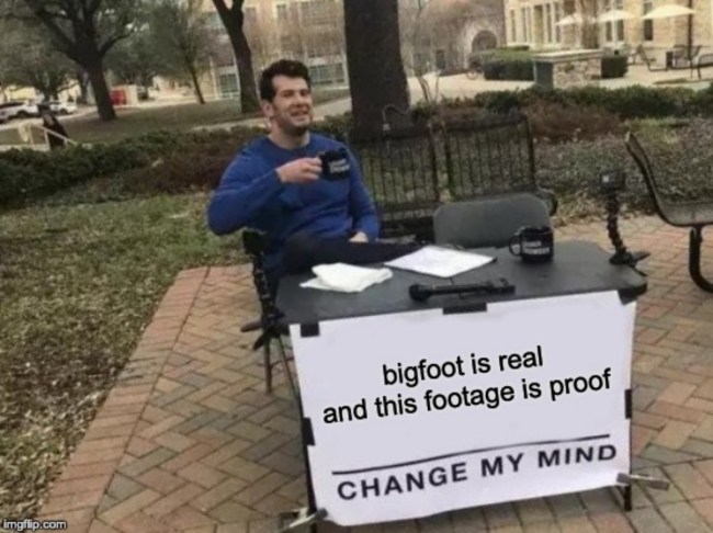 Bigfoot is real meme
