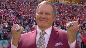 Bill Belichick Trolls Booing Fans By Flashing His Super Bowl Rings At Them