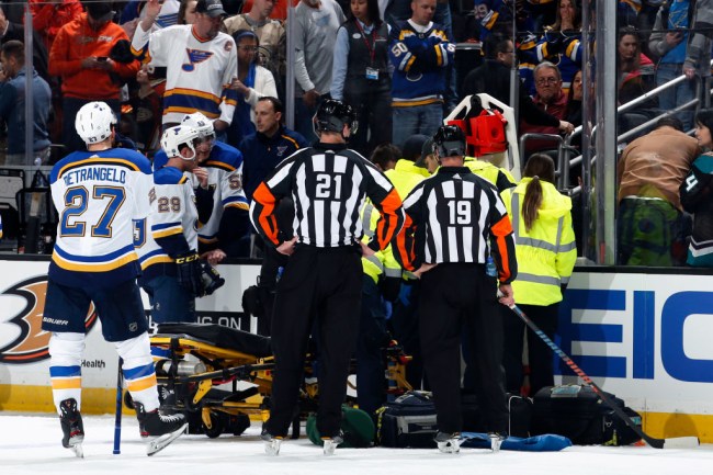 blues jay bouwmeester collapses