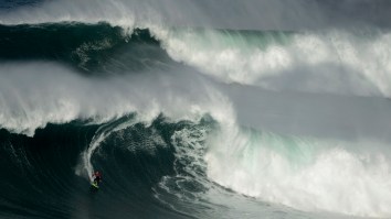 This Recap Of Skyscraper-Sized Waves From The Nazare Tow Surfing Challenge Is Proof Big Wave Surfers Have A Death Wish