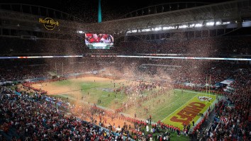 Chiefs Fan Accidentally Sets Himself On Fire While Celebrating Super Bowl Win