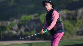 Bill Murray Ripped A Tequila Shot While Golfing At The Pebble Beach Pro-Am