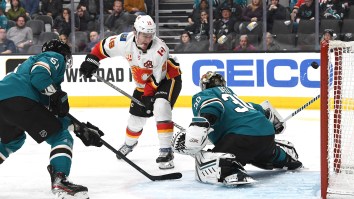 Matthew Tkachuk’s Between-The-Legs And Over-The-Shoulder Goal Against San Jose Is So Saucy I’m Now Craving Noodles