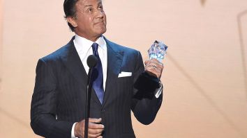 Sylvester Stallone Ditches The Dye And Looks Completely Different With Gray Hair