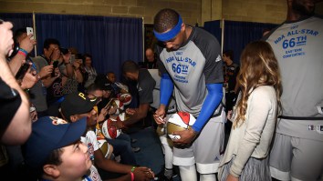 Watching This Blazers Fan Get Melo To Sign His Jersey Is Autograph Porn To Any Kid Who Grew Up Hunting Autographs