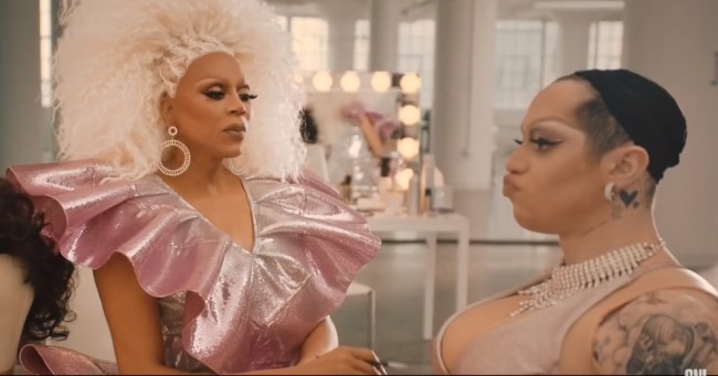 Pete Davidson as a drag queen in SNL comedy skit with RuPaul