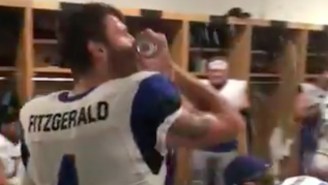 The St. Louis BattleHawks Capped Off Their First XFL Victory By Shotgunning Some Spiked Seltzer In The Locker Room