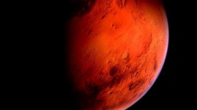 Base monolithe extraterrestre repérée sur la lune de Mars par Buzz Aldrin Image de l'ESA