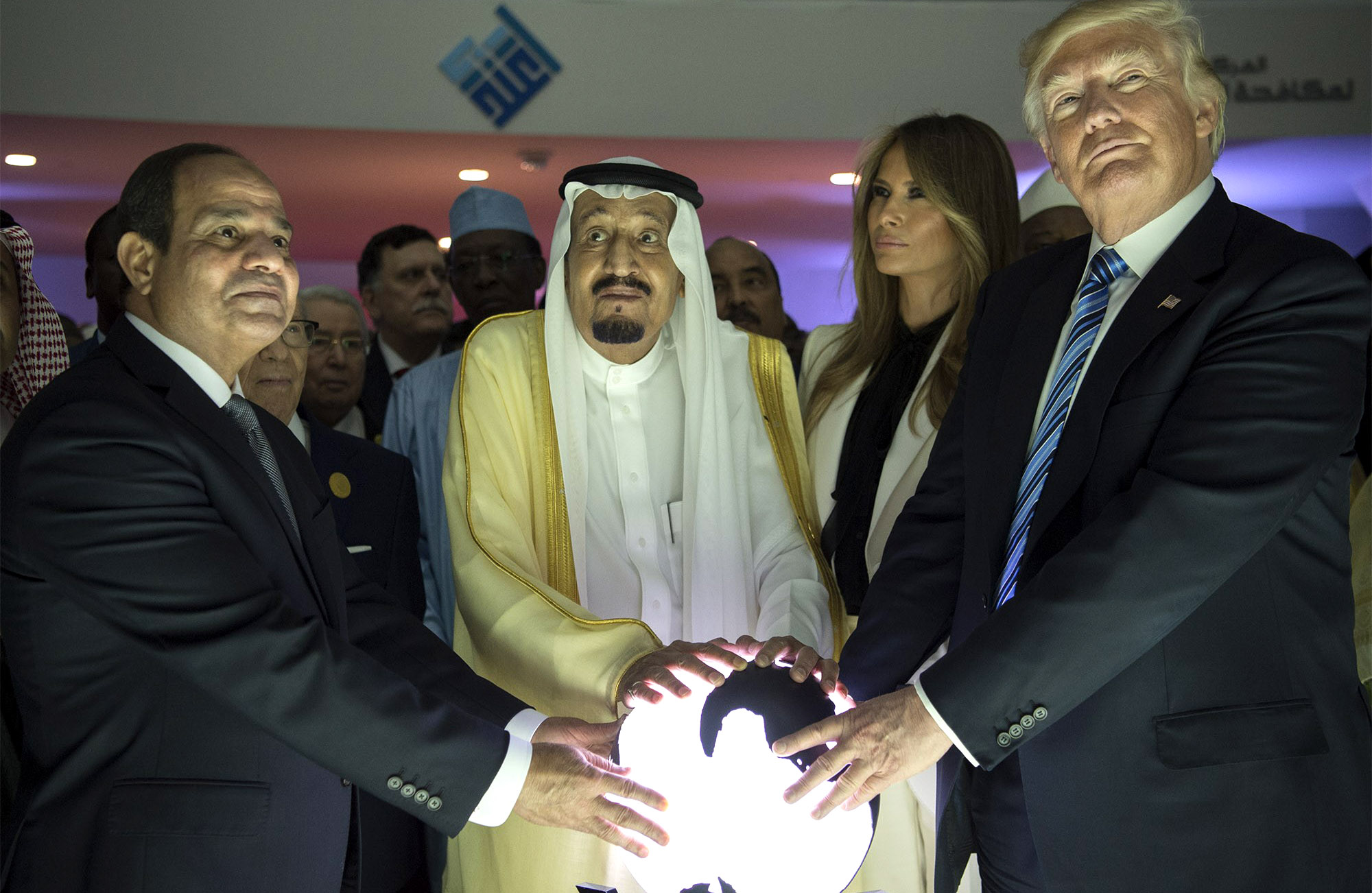 Glowing Orb Trump Touched In Saudi Arabia Now In ...