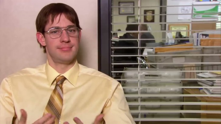 Jim dressed up as Dwight on The Office