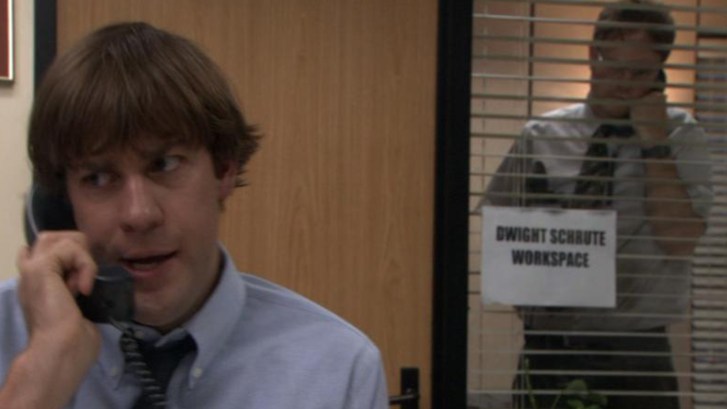 Jim and Dwight on The Office