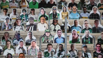 German Soccer Team Fills Stadium With Cardboard Cut-Outs Of Humans, Makes Me Long For Morpheus And The Red Pill