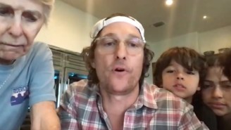 Matthew McConaughey Crashed A Retirement Home’s Virtual Bingo Night As The Number Caller