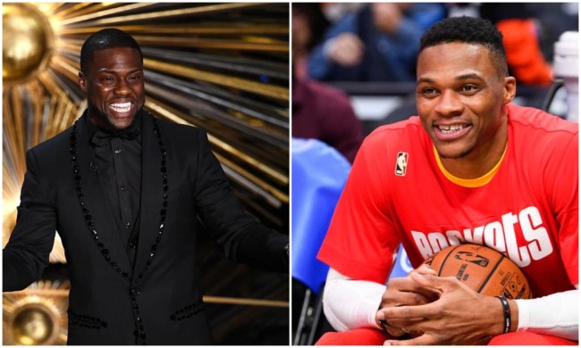 russell westbrook kevin hart working out