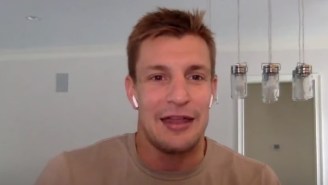 Rob Gronkowski Is Asked About The Rumors That He’ll Join Brady On The Bucs And Says ‘You Never Know’