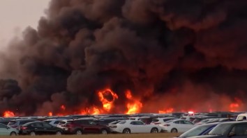 A Massive Fire In Florida Damaged More Than 3,500 Rental Cars In A Blaze So Big Michael Bay Would Be Jealous