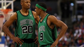 Ray Allen And Rajon Rondo Put On Boxing Gloves And Fought At Practice After Rondo Found Out Ray Wanted To Trade Him For Chris Paul