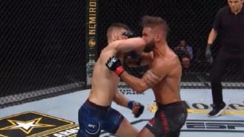 Calvin Kattar Knocks Out Jeremy Stephens With A Nasty Elbow At UFC 249