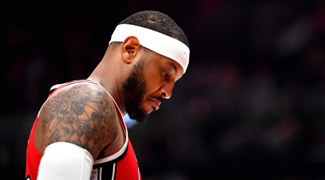 Carmelo Anthony Reveals He Hit Rock Bottom Before Signing With Blazers