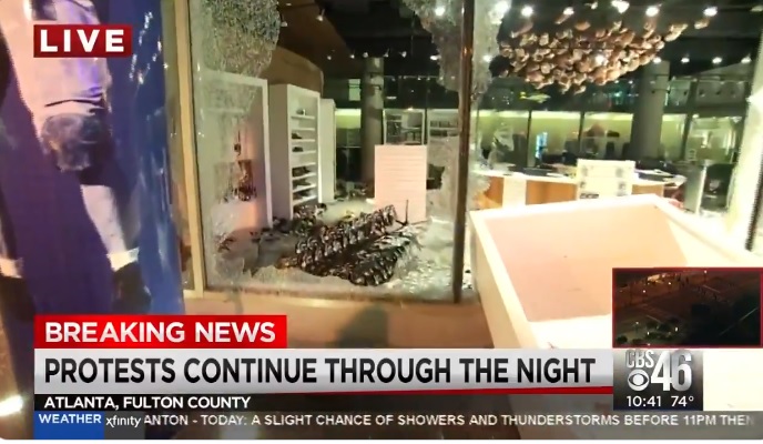 College Footbal Riots College Football Hall Of Fame Unrecognizable After Getting Looted And ...