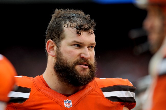 Former Cleveland Browns All-Pro Joe Thomas looks mega skinny during his appearance on The Titan Games