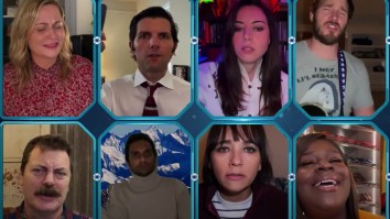 The ‘Parks And Rec’ Cast Reunited To Sing This Li’l Sebastian Tribute And It Felt Like Someone Was Chopping Onions In A Dust Storm