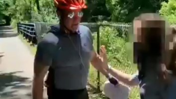 Police Arrest ‘Male Karen’ Bicyclist Who Went Nuts On College Students Posting Signs For George Floyd