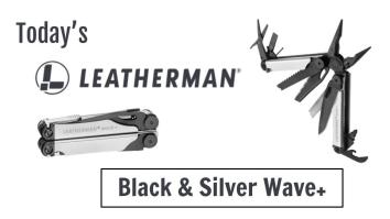 Today’s Leatherman: Black & Silver Wave+