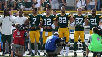 Aaron Rodgers Responds To Drew Brees’ Flag Comments ‘It Has Never Been About an Anthem or a Flag’